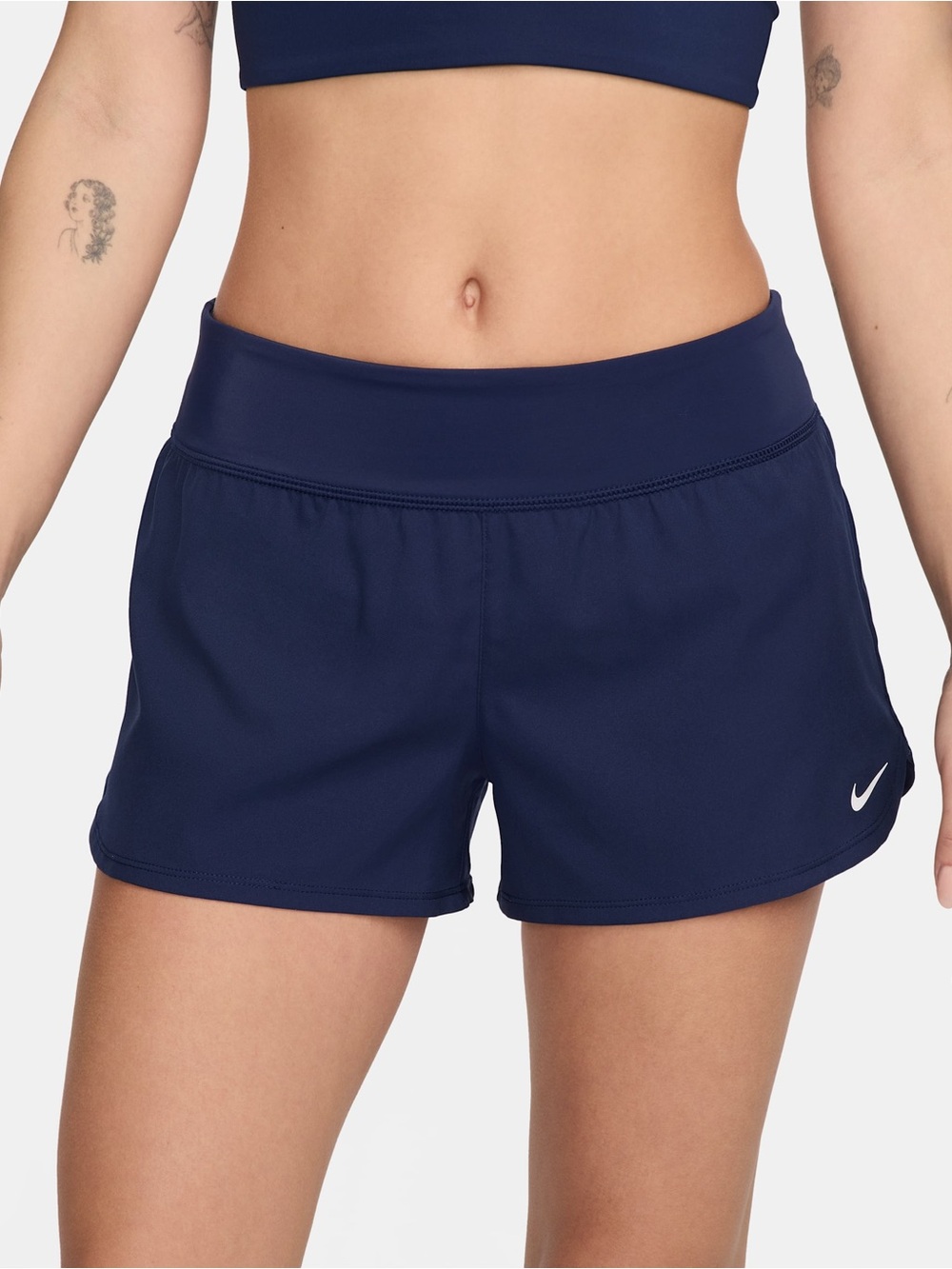 NWT Nike Solid Element Navy Blue Swim Shorts Size L Summer Beach